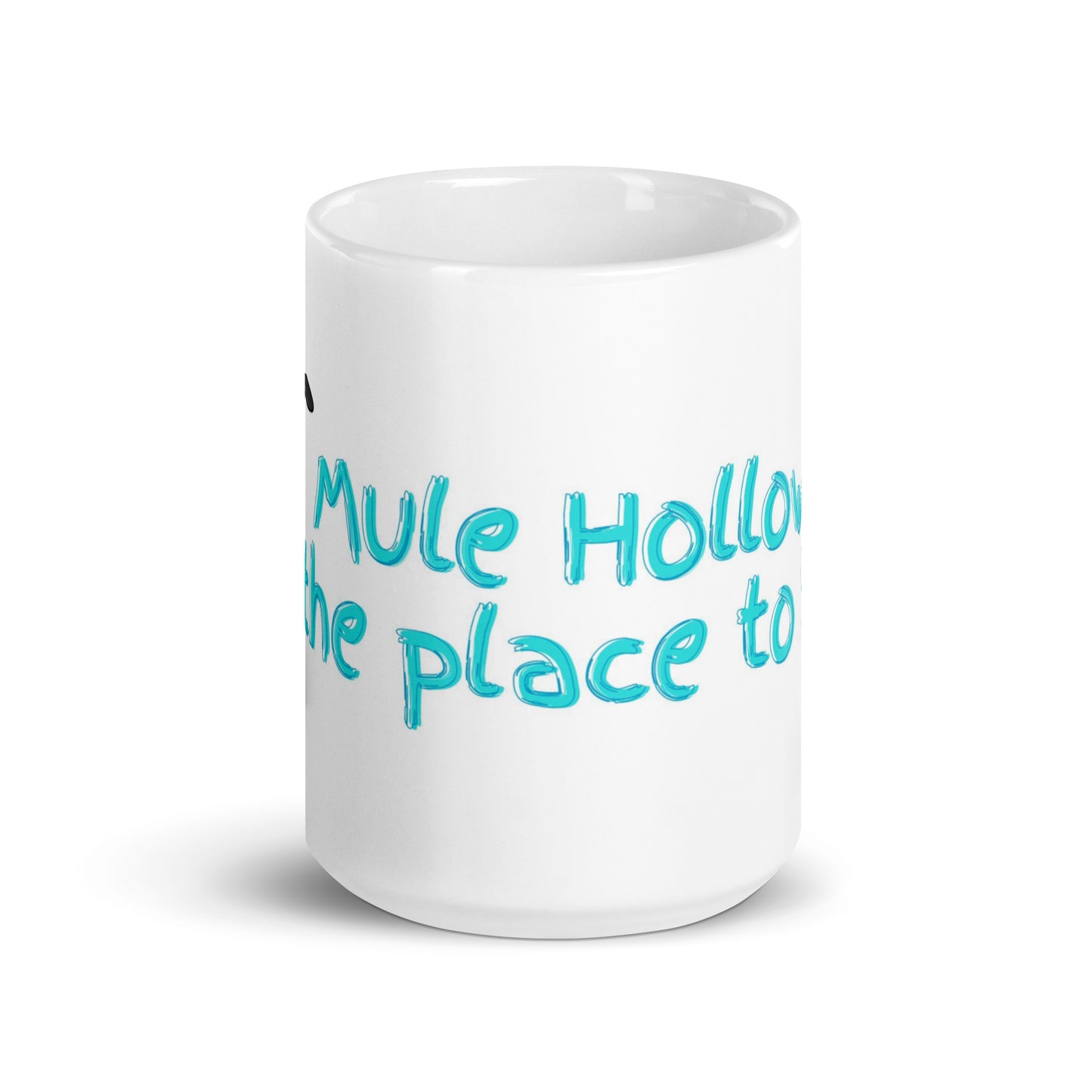 White glossy mug